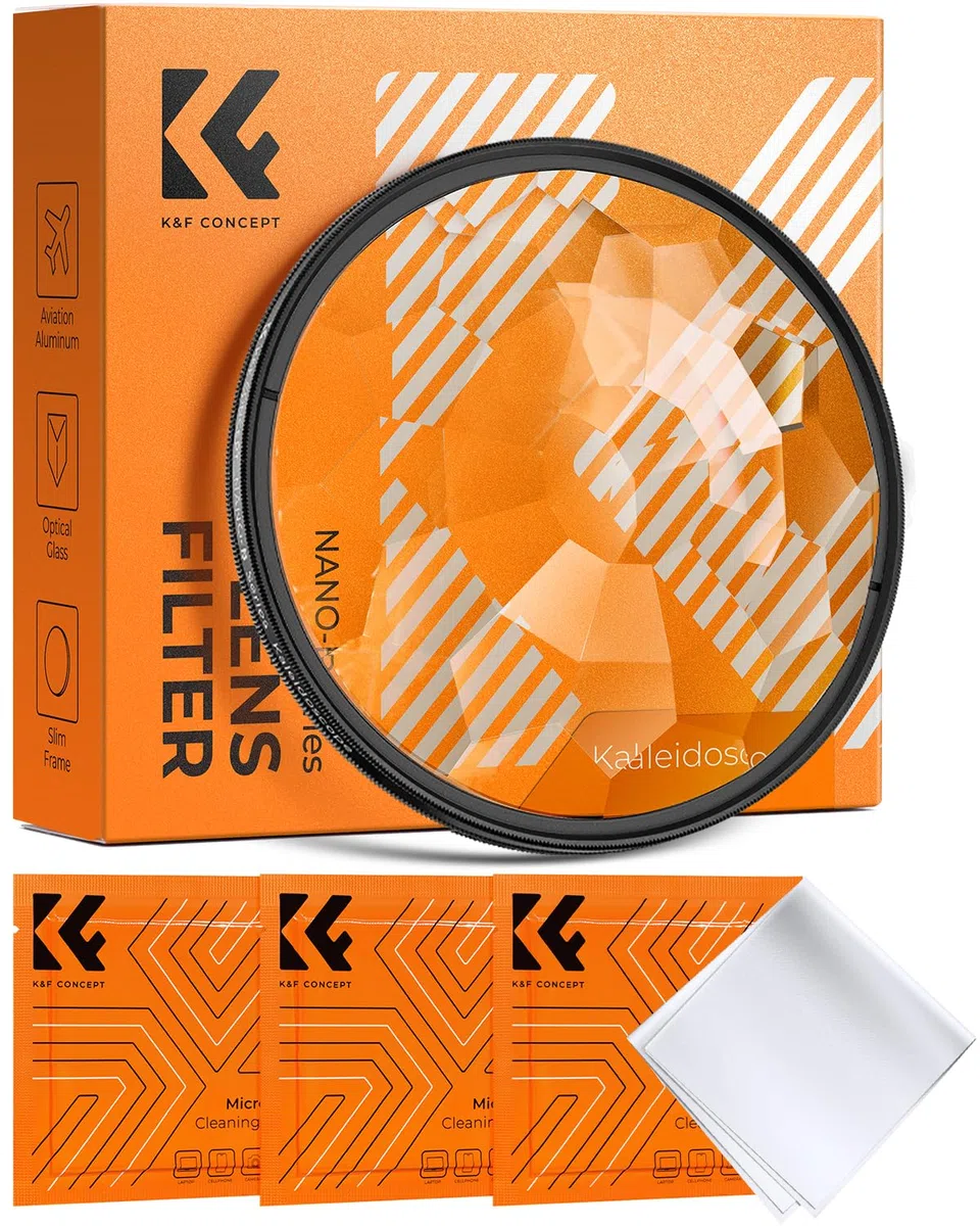K&F CONCEPT Kaleidoskop Prismenlinsenfilter 82mm Prismenfilter Effektfilter (Nano-Basic)