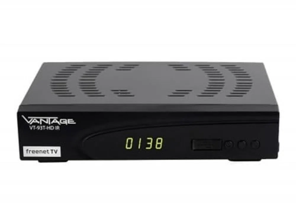 Vantage VT-93 C/T-HD Universal Combo-Receiver für den Empfang von Kabel- & DVB-T2 Signalen, PVR-Funktion, USB-Multimedia, freenet TV, EPG, Time Shift, mehrsprachige Menüführung, schwarz