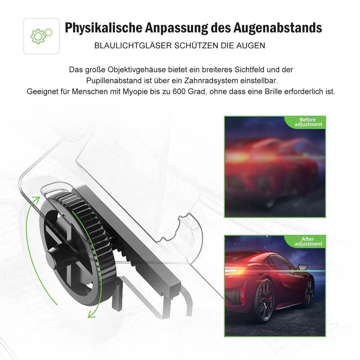 VR Brille Handy Virtual Reality mit Fernbedienung, 3D VR-Brille Erleben Sie Spiele und 360 Grad Filme in weicher & komfortabler Glasses für Phone Android 5~7 inc