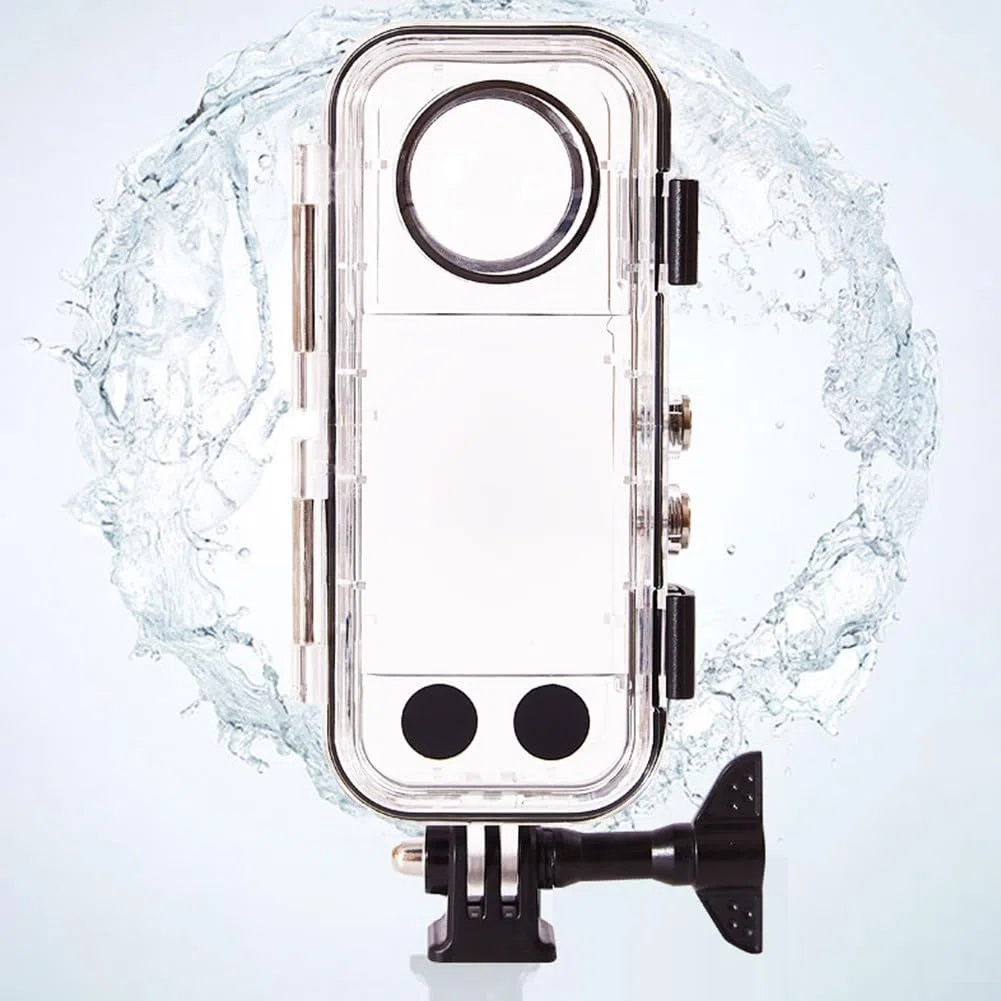HpLive Unterwasser Schutzgehäuse für Insta 360 X4 Kamera 40M Tauchgehäuse mit Gehärtetem Glas für Tieftauchen