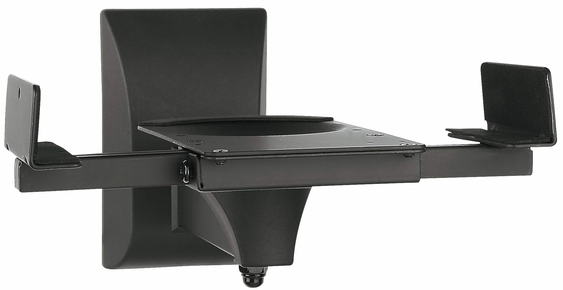 mywall HB5L HB 5 L Lautsprecher-Wandhalterung einstellbar ohne Werkzeug Neigbar+Schwenkbar 25 kg Schwarz 1 Paar