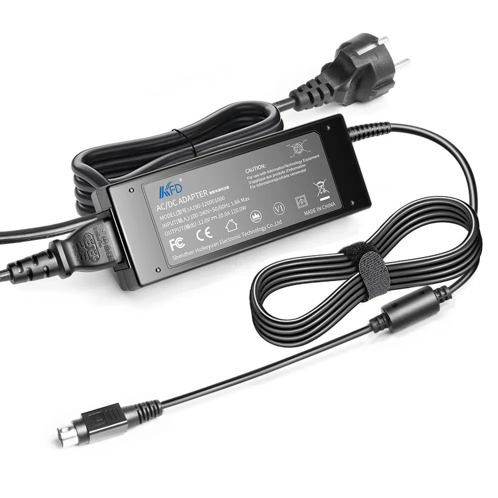 KFD Netzteil 12V 10A Ladegerät für Synology DS918+ DS918 Plus EA11011D-120 DS920 DS920+ DS916+ DS415+ 100W Power Supply QNAP TS412 TS-653B TS419 TS419P TS410 TS420 TS439 TS459 4pin Desktop NAS Gehäuse