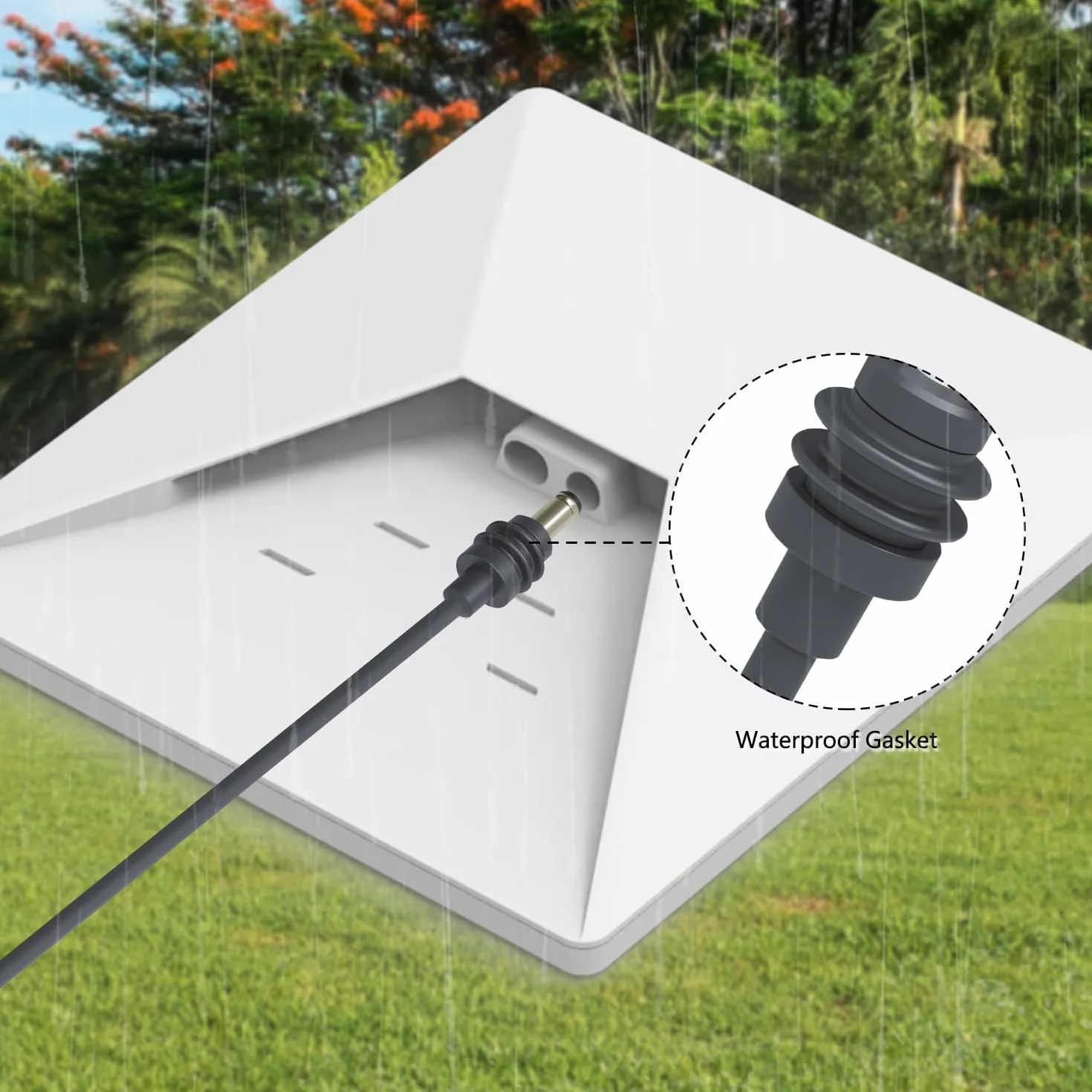Starlink Mini Kabel - DC-zu-DC Ersatz-Stromkabel, wasserdichtes Outdoor-Ladekabel für Starlink Mini Satellitenschüssel, robuste und wetterfeste Stromversorgung (15M/50FT)