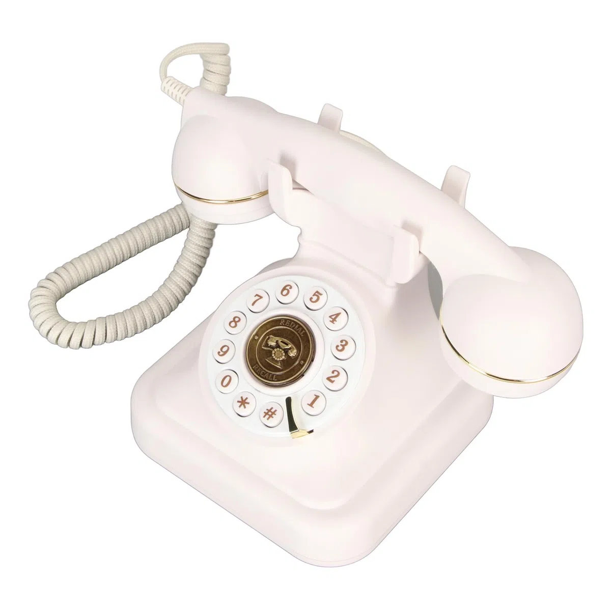 Retro-Festnetztelefon, Altmodisches Vintage-Telefon mit Großer Taste, Antikes Retro-Festnetztelefon für Heimdekoration, Büro