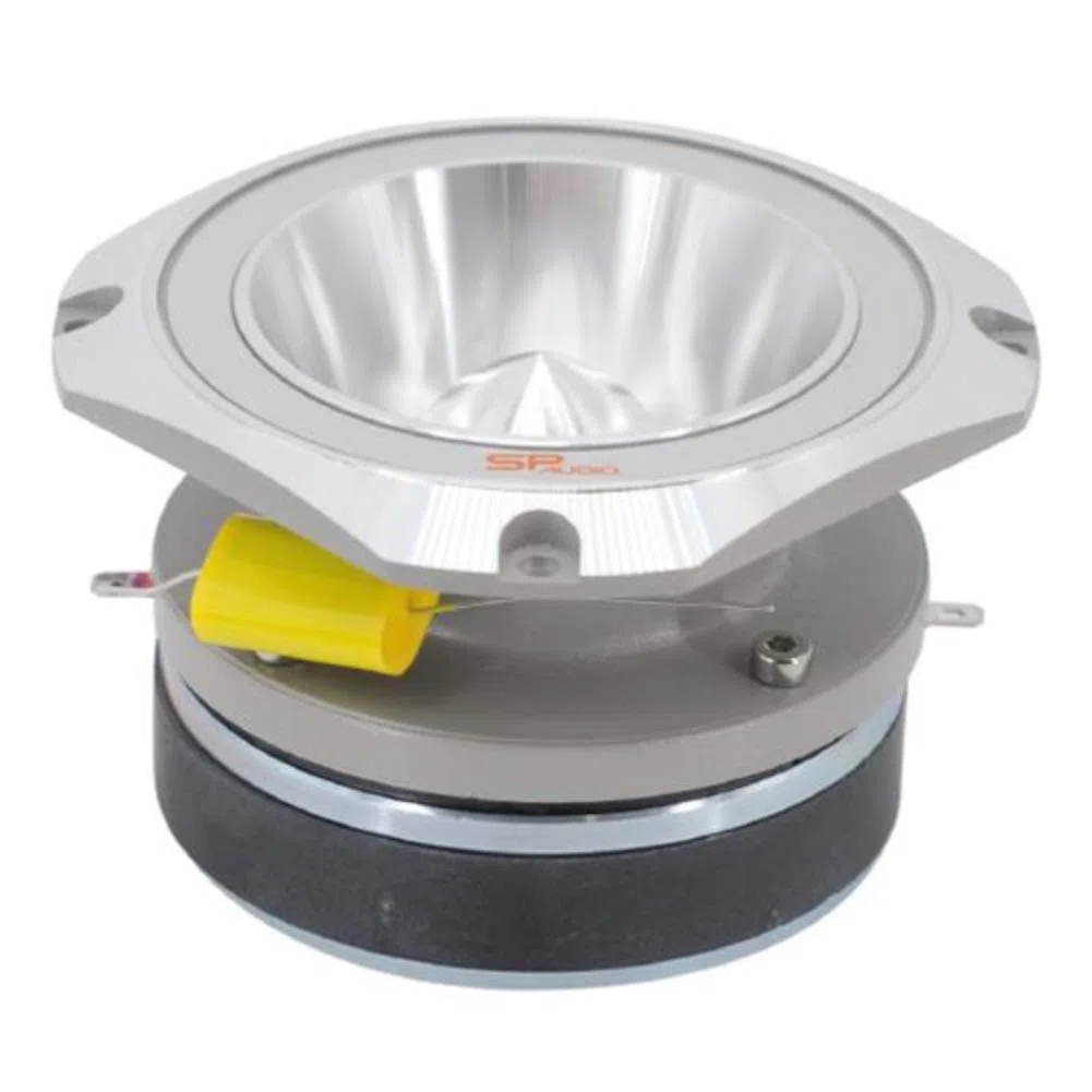 SP Audio 1 SUPER Tweeter SPTW-48 SPTW48 10,00 cm 100 mm 4" Durchmesser 200 watt rms 400 watt max impedanz 4 ohm empfindlichkeit 112 dB Auto Silber, 1 stück