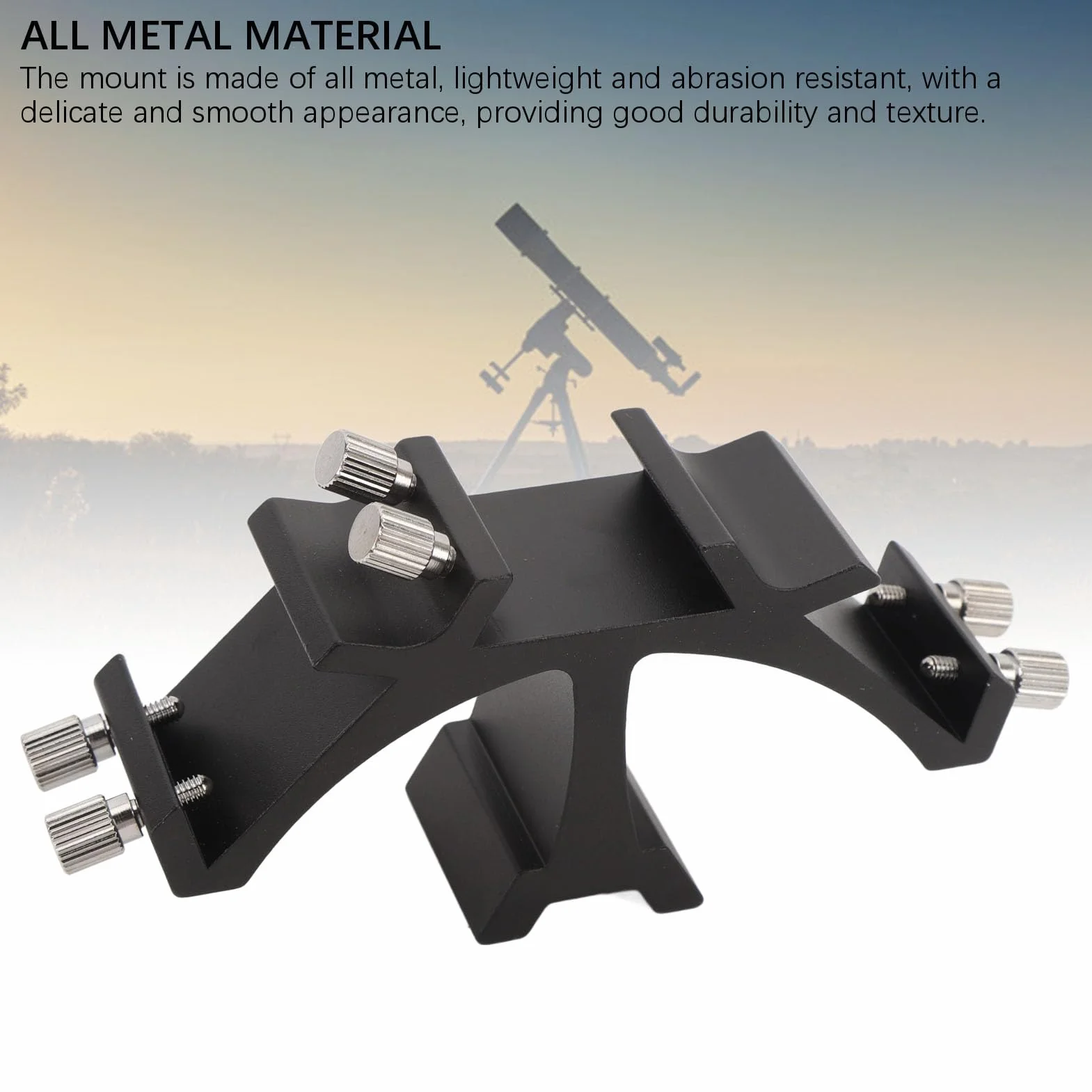 Astronomisches Teleskop-Rack mit 3 Steckplätzen, Feste Steckplätze, Dreifach-Sucherfernrohr-Montagehalterung aus Vollmetall, Einfache Installation, Stabil und Leicht, Mehr