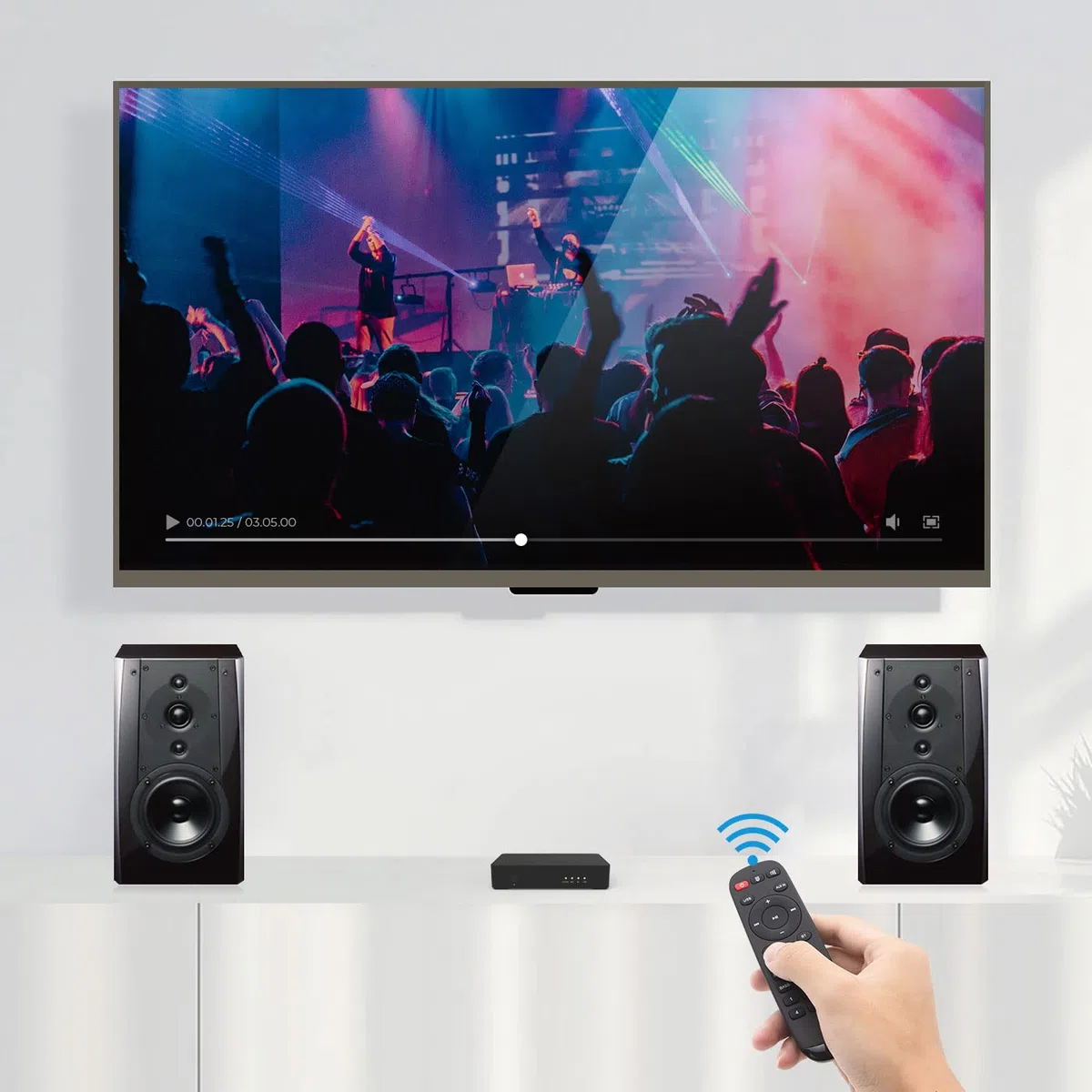 WiFi & Bluetooth 5.0 Audio Vorverstärker Receiver, Wireless Multiroom/Multizone Home Stereo Musikempfänger mit Airplay Spotify Connect und Fernbedienung für DIY-Lautsprecher - Arylic Up2stream S10