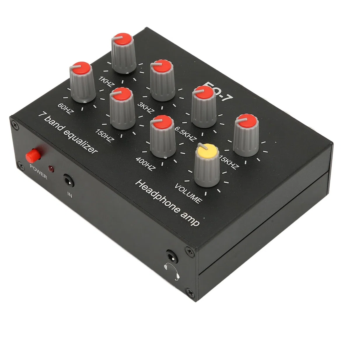 ZJchao Equalizer Home Audio, 7-Band-Sound-Equalizer Home Audio Equalizer Grafischer Equalizer mit 12 DB Hochbassanpassung für die von Streaming-Podcasts
