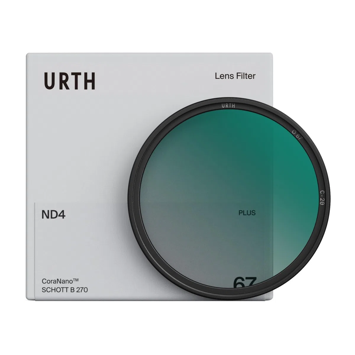 Urth 52 mm Graufilter ND4 (2 Stop) ND Filter (Plus) — Neutraldichte, 20-lagig nanobeschichtet, ultraflache Kamerafilter