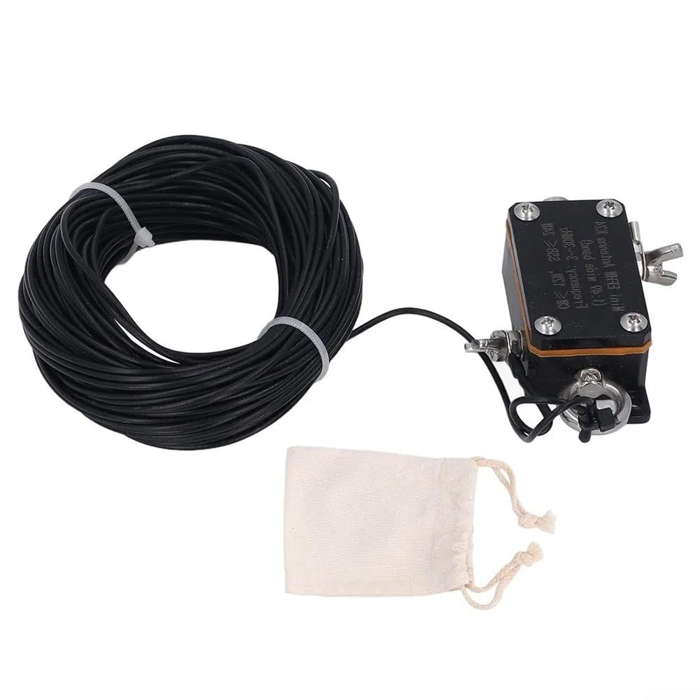 Pocket EFHW Antenne K24, 3-30MHz Kurzwellenantenne, Breitband Tragbare Endspeisung Halbwellenantenne für Ham Radio Feldbetrieb