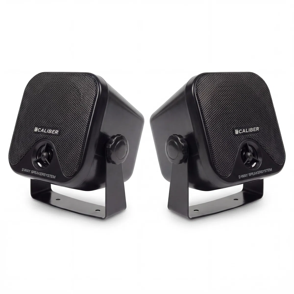 Caliber Lautsprecher Auto - Auto Boxen - auch für Boote - Aufbau Koaxial Lautsprecher - Max. 80W - 40W RMS - Schwarz - 2-er Set