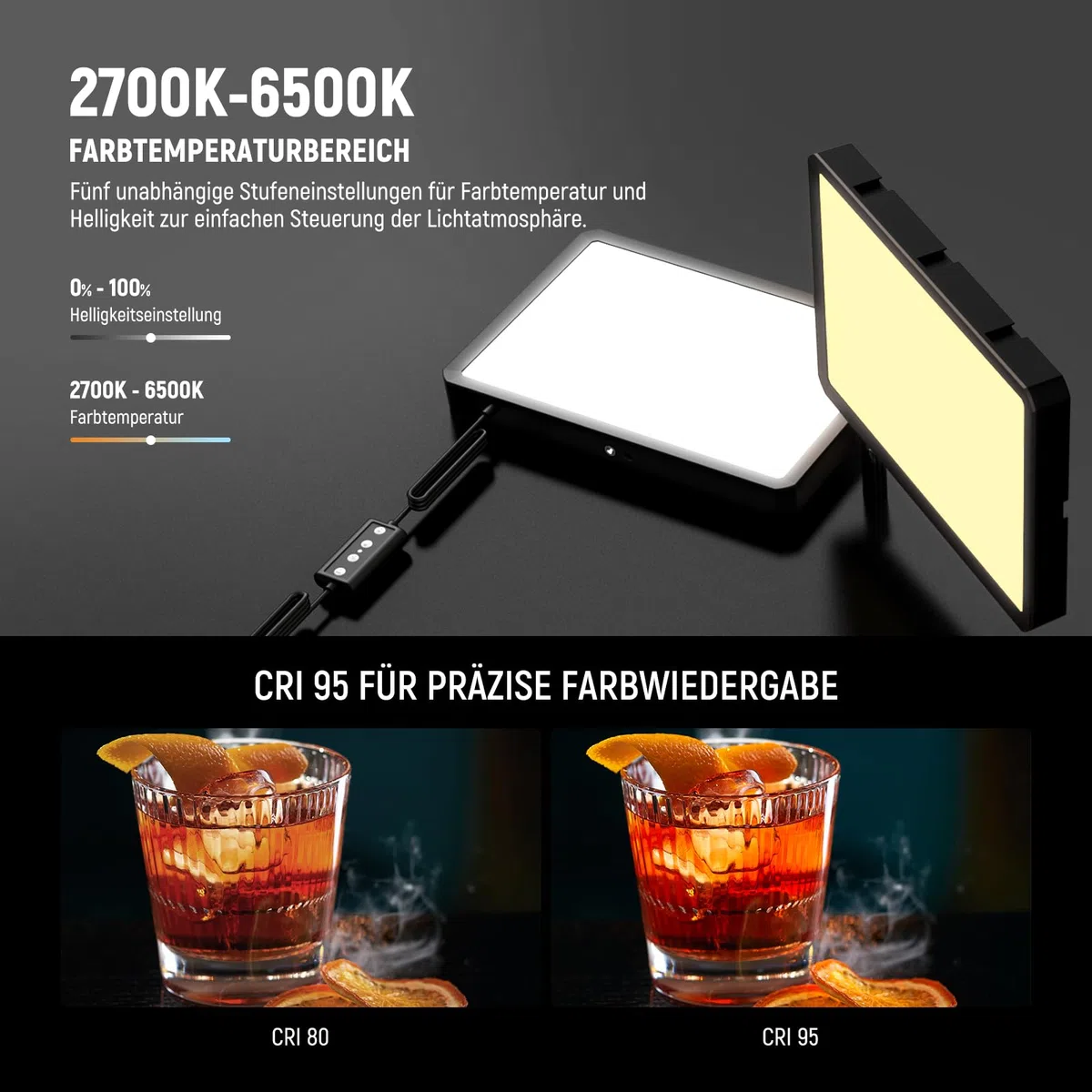NEEWER Basics 2 Pack LED Video Light Panel mit 59''/150cm Stativständer & Telefonhalter, 2700 6500K 850Lux Bi Color Dimmbare Studiobeleuchtung für Fotografie Filmen Aufnahme Live Streaming, BP300