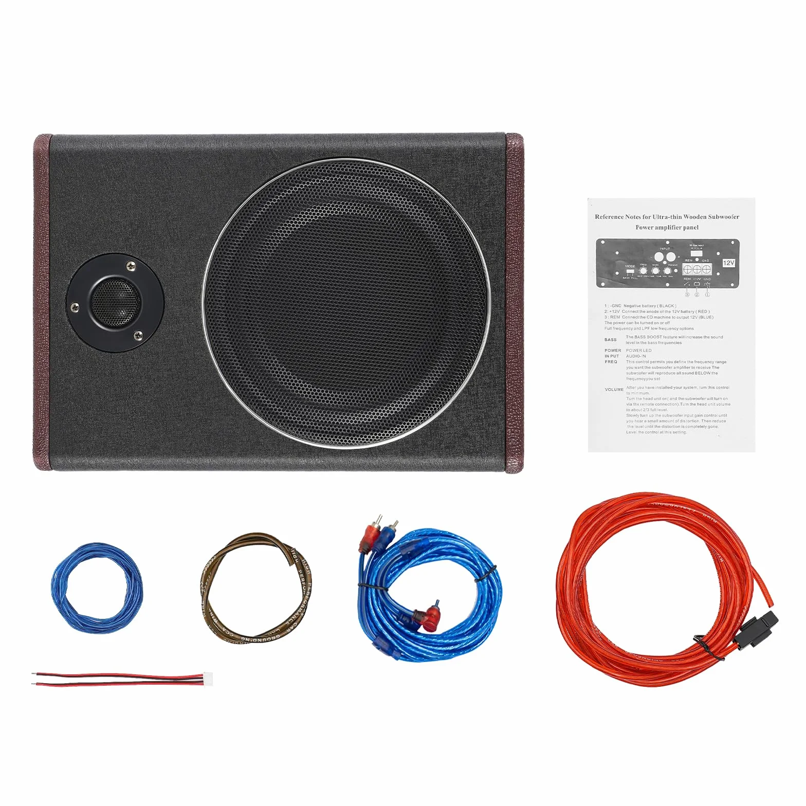 Aktivsubwoofer Untersitz & 8" Auto Subwoofer Bass, 600W Aktiv Untersitz Subwoofer | Dualmodus | Soundeffekte Verstellbar | Bassverstärkung(0-12dB) | Für Pkw, LKW & Jeeps