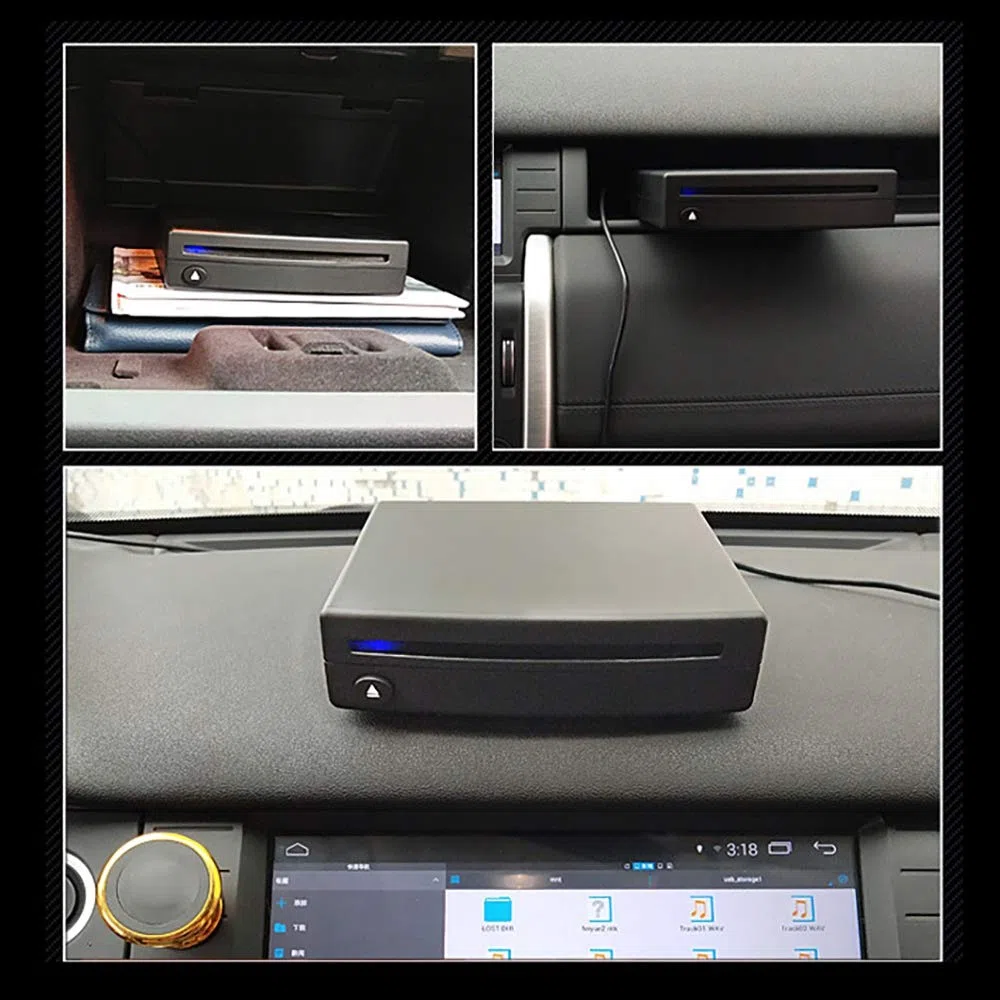 Hojffuue 1Din Auto Radio CD/DVD Player Extern für Android Stereo Schnittstelle USB Anschluss für Auto Hause