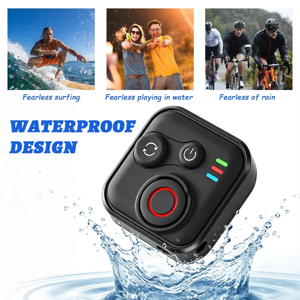 Bluetooth Fernbedienung für Insta360 X5/X4/X3/Ace Pro 2/Ace Pro/GO3S/GO3/GoPro Hero 13/12/11/IOS/Android, Smart Wireless Fernbedienung mit Handschlaufe zur USB-Ladekabel, Reichweite 50m