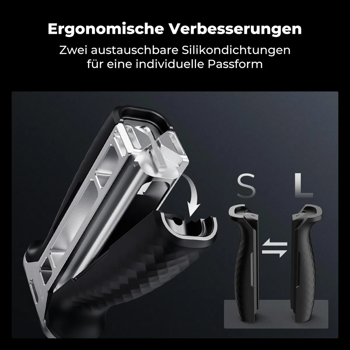 K&F CONCEPT Seitengriff für Kamerakäfige, Side Handle mit 3/8" Locating Schraube für ARRI und mit Schnellverschluss für NATO-Schiene,mit Kaltschuh und Gewindeloch,40mm nach Oben/unten verstellbar