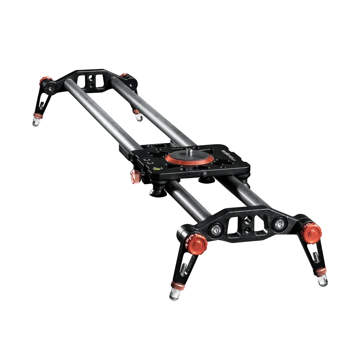 Walimex Pro Carbon Video Slider Pro (80 cm, ruckelfreie Kamerafahrten, inklusiv Transporttasche und Wasserwage) schwarz
