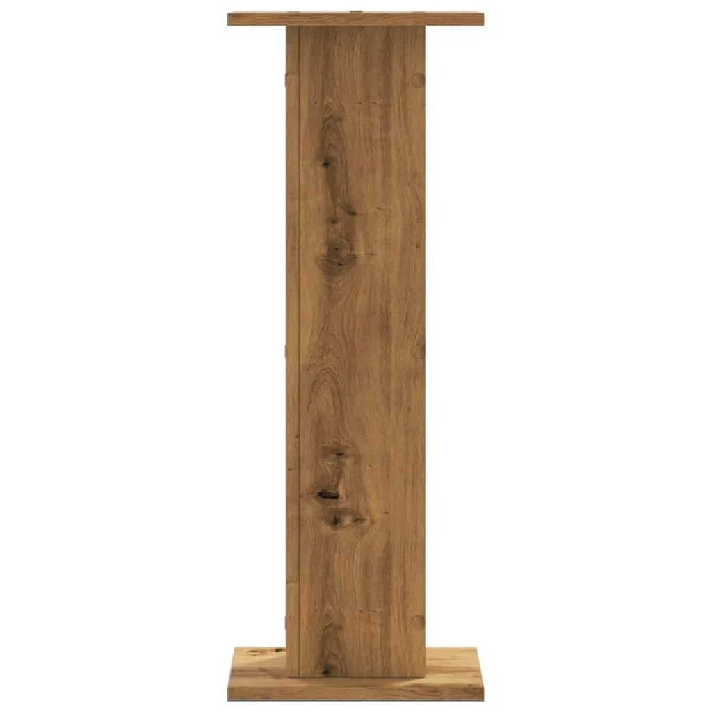 vidaXL Lautsprecherständer 2 STK., Hoher Boxenständer, Lautsprecherpodest für HiFi Heimkino Surround Sound, Verbessertes Audio-Hörerlebnis, Artisan-Eiche Holzwerkstoff