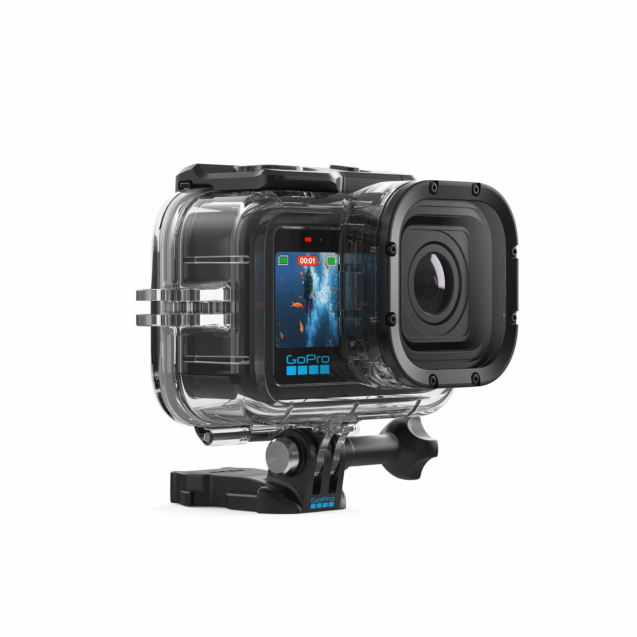 GoPro Schutzgehäuse (wasserdicht, Tauchschutz + Kameraschutz/für Mission 1 PRO + Mission 1) – Offizielles GoPro Zubehör