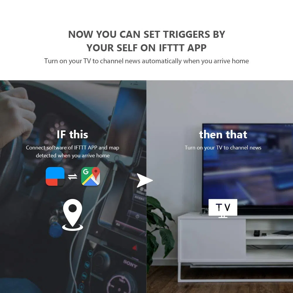 BroadLink RM4 Pro (nur 2,4GHz Wi-Fi), IR und HF Universal-Fernbedienung, All-in-One Hub, Code-Lernfunktion, für Smart Home (TV, STB, Klimaanlage, Vorhangmotor) kompatibel mit Alexa