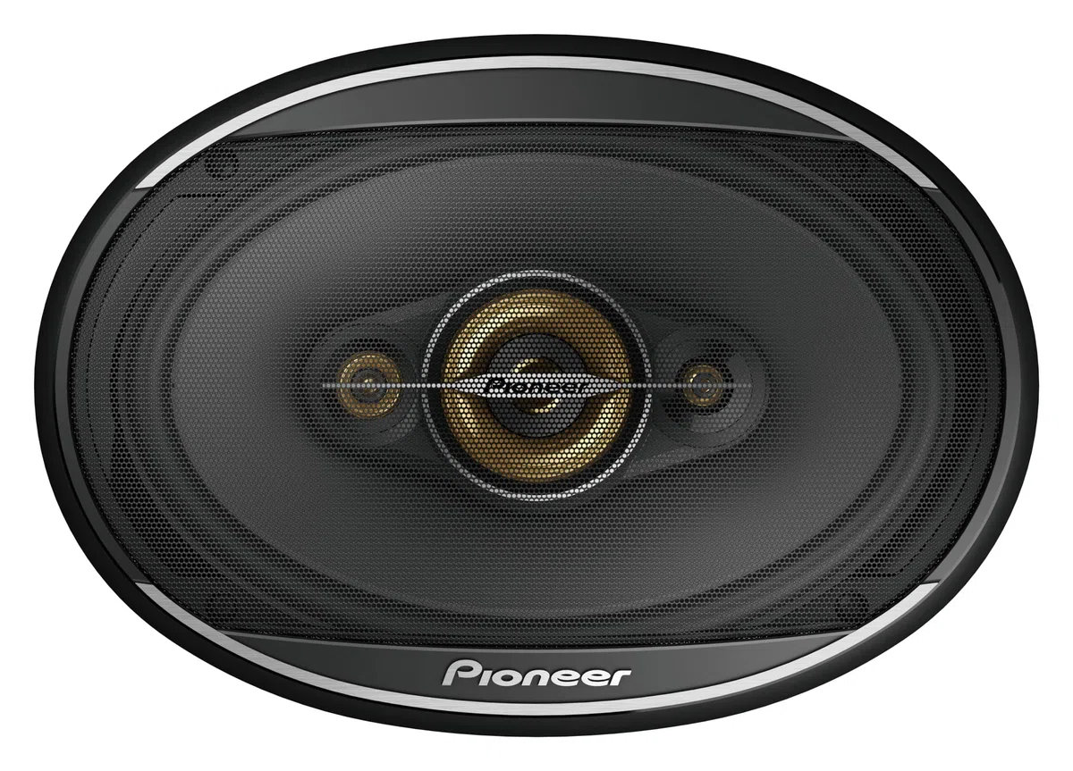 PIONEER TS-A6971F 6 x 9 4-Weg-Koaxial-Lautsprecher Set mit 2 Lautsprechern (je 600W max., 100W Sinus), kraftvoller Klang, hoher Wirkungsgrad, 72mm Einbautiefe, 153 x 222mm Einbauausschn., mit Gitter