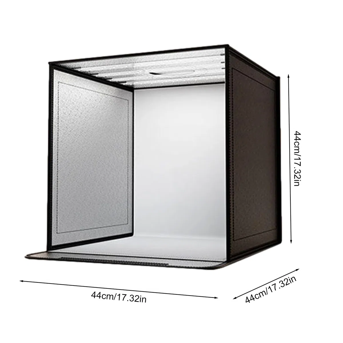 Produkt-Fotokabinen-Lichtbox, Studio-Fotobox | Beleuchtung, Klappbar, Dimmbar, Bildhintergrundkabine - 44 X cm Große Fotografie-Requisite Für Professionelle Oder Amateurfotografen