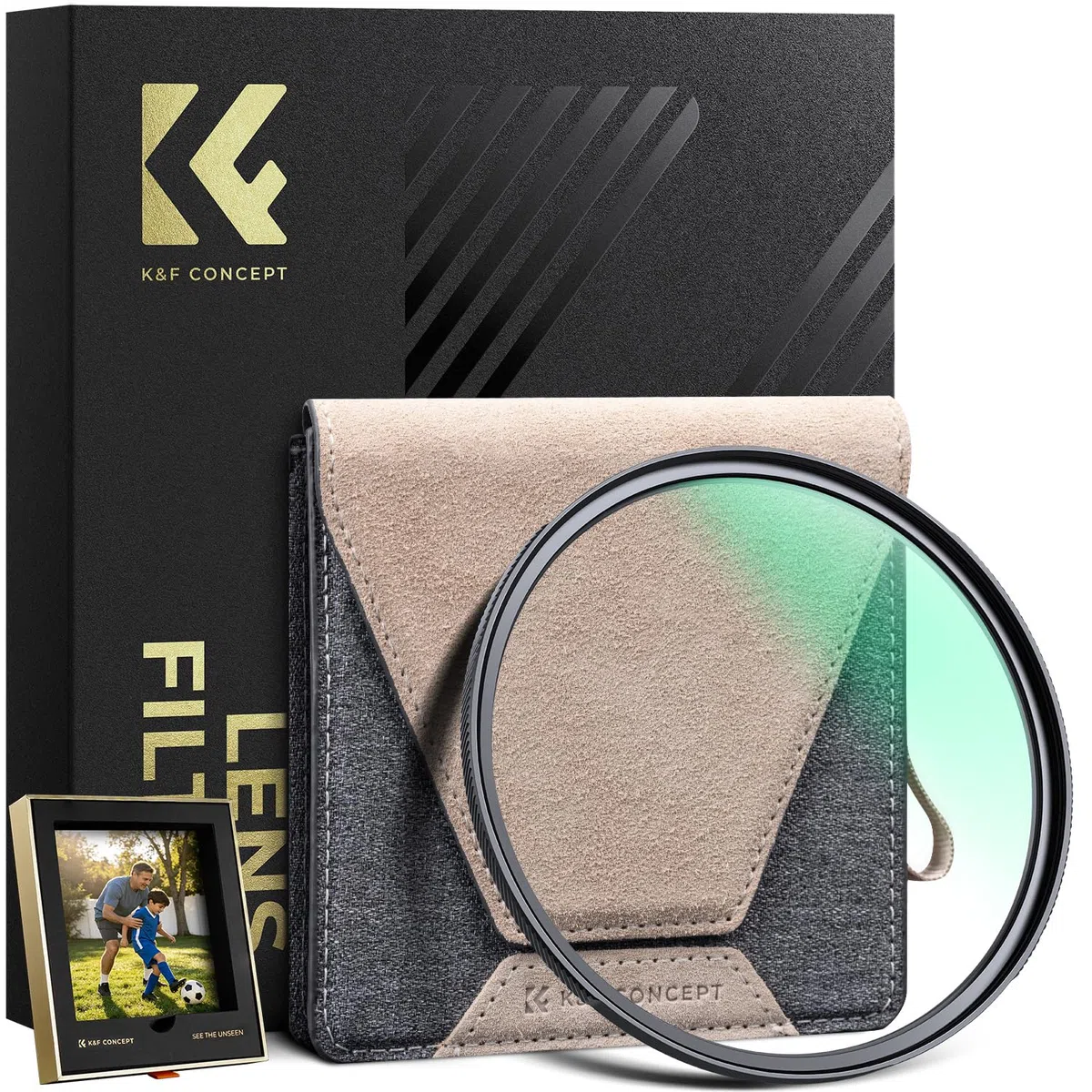 K&F CONCEPT UV Filter 82mm,0,15% Ultra-niedrige Reflexion & HD Bild bei 1200mm-Super-Teleobjektive,Flaggschiff-MCUV Filter Schutzfilter （Nano XPRO Serie）