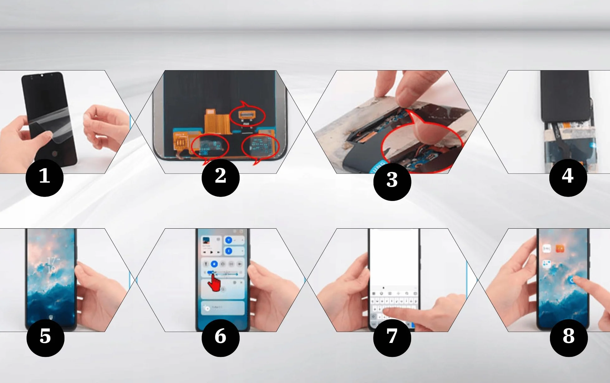 It'Go Full INCELL Display für Samsung S20 FE / S20 FE 5G G780 G781 LCD Bildschirm Ersatz Touchscreen mit Werkzeug Blau mit Rahmen Hohe Qualität(Ohne Fingerabdruckerkennung)