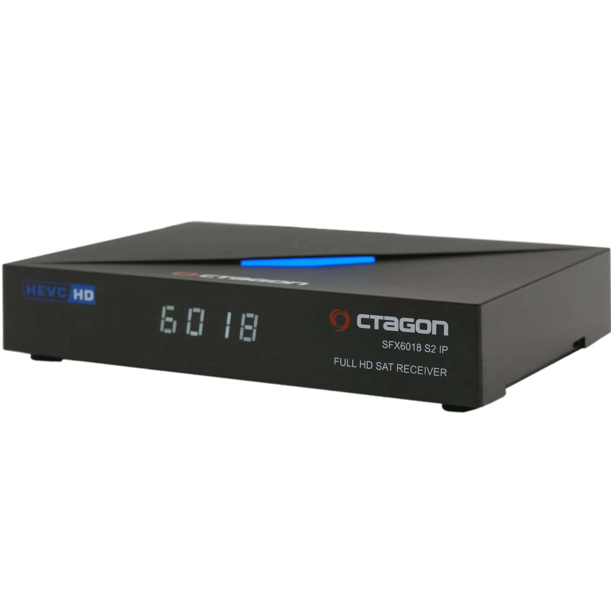 Octagon SFX6018 S2+IP no WiFi H.265 HEVC 1x DVB-S2 HD E2 Linux Smart Receiver, Satelliten Receiver mit Aufnahmefunktion, Kartenleser, YouTube, Web-Radio, EasyMouse HDMI-Kabel, Schwarz