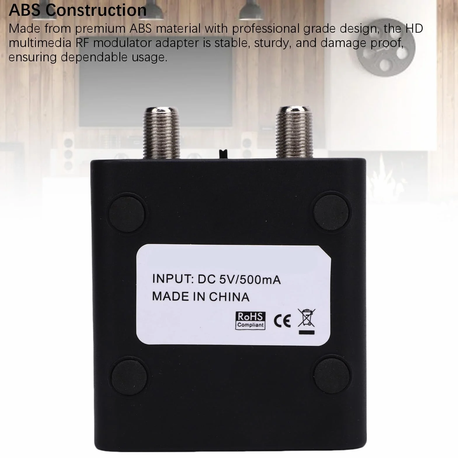Annadue HDM61 HD AV Zum RF -Modulator, VHF HDMI -Koaxialkonverter für das PAL NTSC -Format, HDCP 1.4, TV -Audio -Videokonverter für Home TV