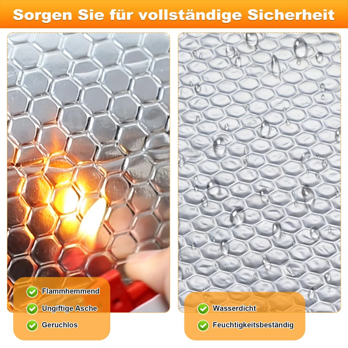 Selbstklebende Alubutyl Dämmmatte für Auto Schalldämmung – 40 cm x 5 Meter Anti-Dröhn Matte zur Geräusch- und Wärmedämmung in Fahrzeugen