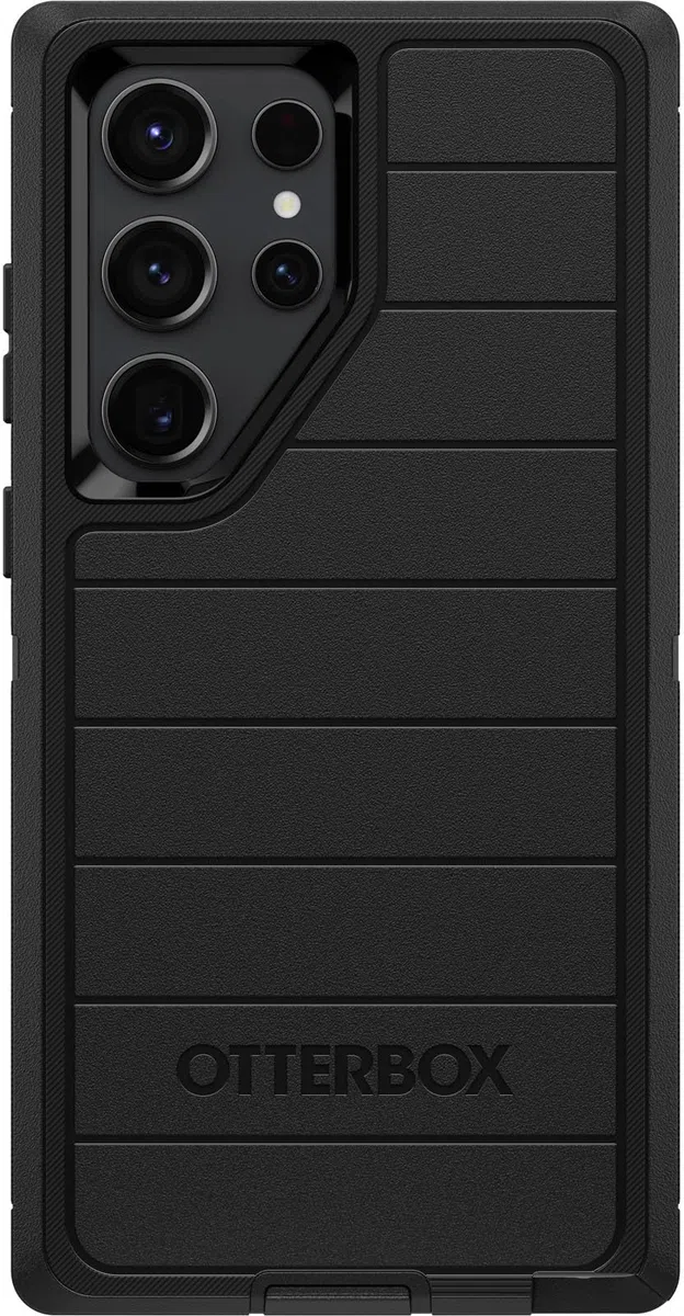 OtterBox Galaxy S23 Ultra (nur) - Defender Series Hülle - Schwarz - Robuste langlebige Schutzhülle - Mit Port-Schutz - Mikrobenabwehr-Schutz - Nur Hülle - Nicht im Einzelhandelsverpackung