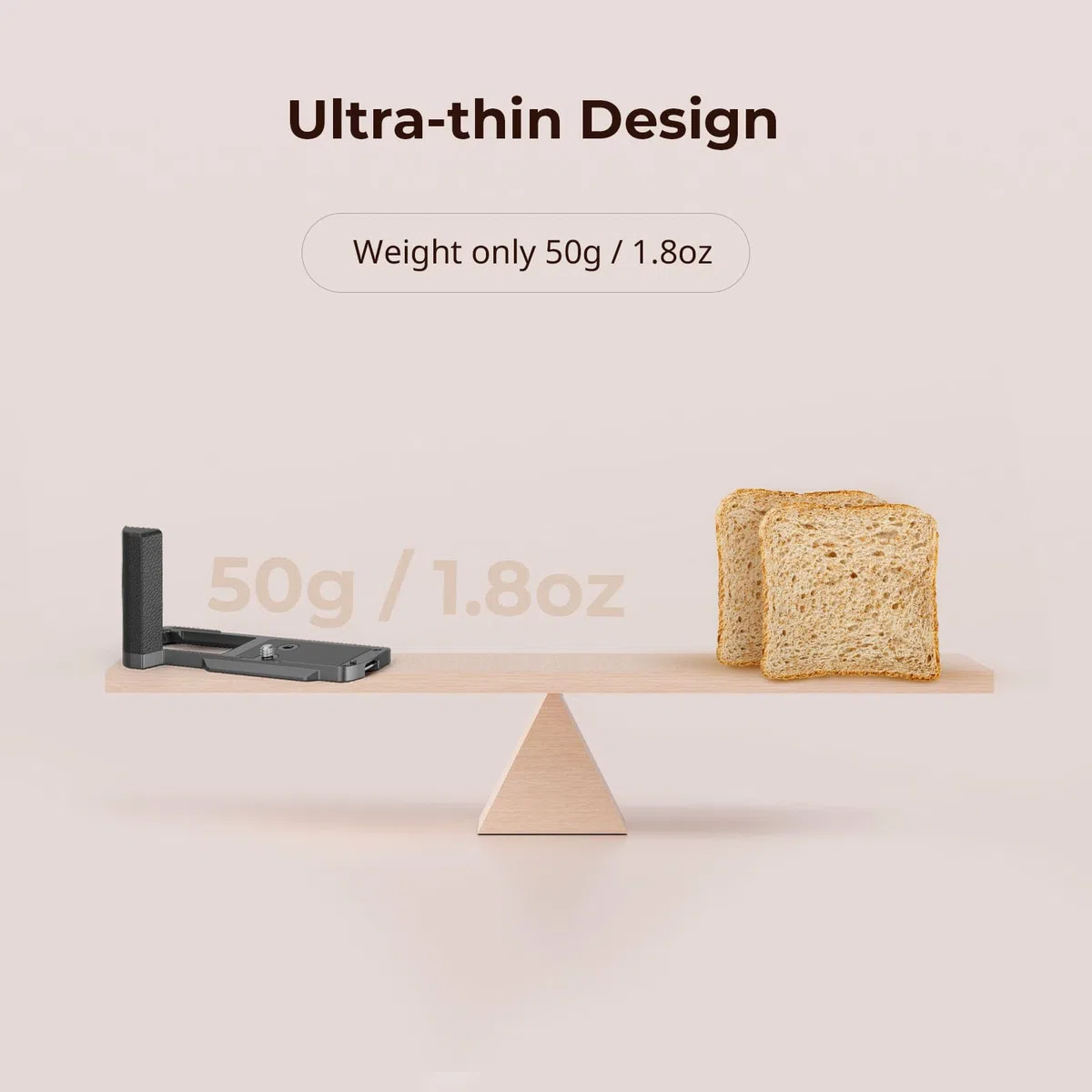 SMALLRIG L-Shape Handle L-förmiger Griff für Panasonic LUMIX S9 mit Ergonomischem Silikongriff, Eingebauter Schnellwechselplatte für Arca zum Schnellen Einschalten von Stativen/Handaufnahmen - 4517