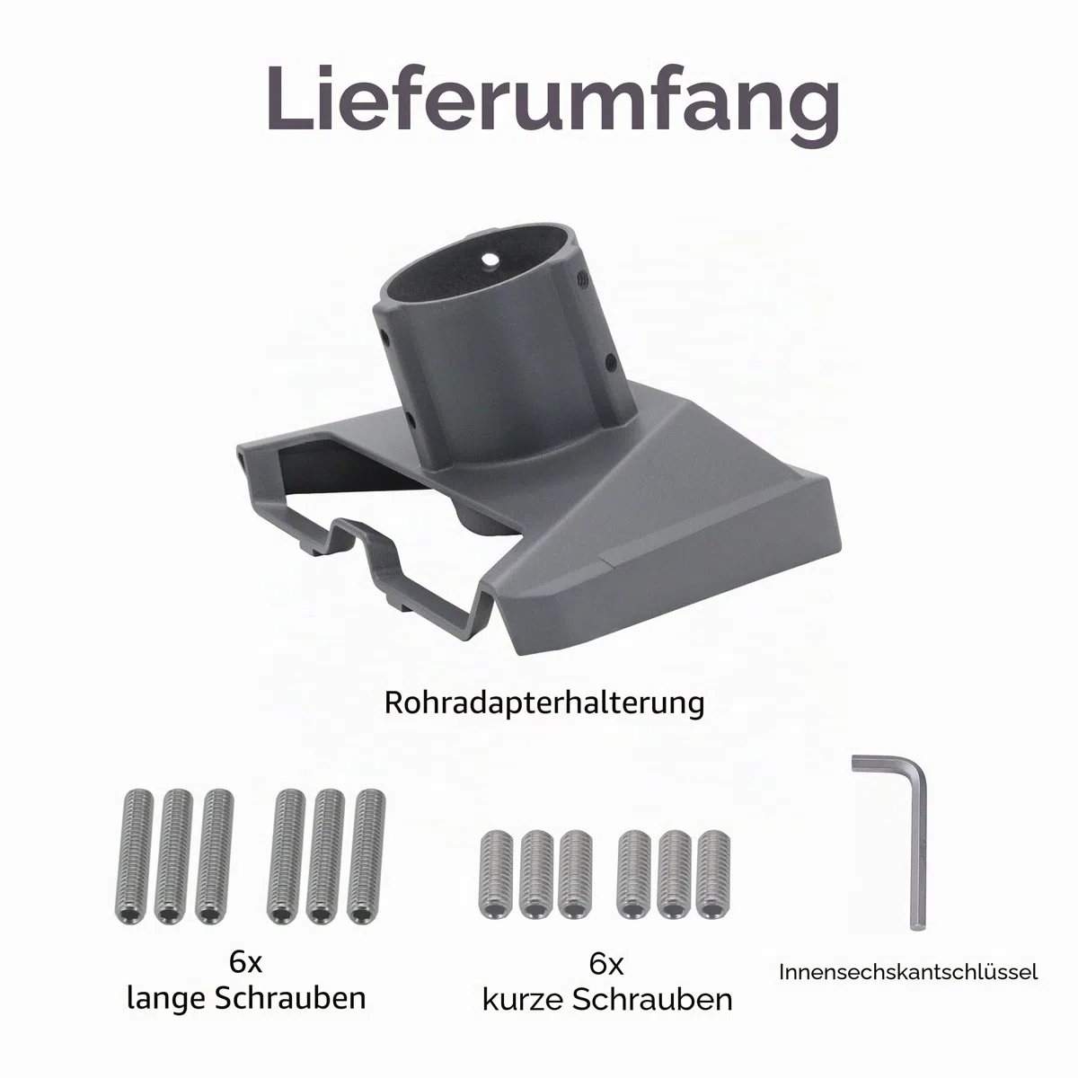 Starlink Standard Gen 3/4/4X Rohradapterhalterung, sicheres Stangenmontage-Set für Dach-, Wohnmobil- und Außeninstallation, strapazierfähiger, wetterfester Aluminium-Adapter für Starlink V3/V4