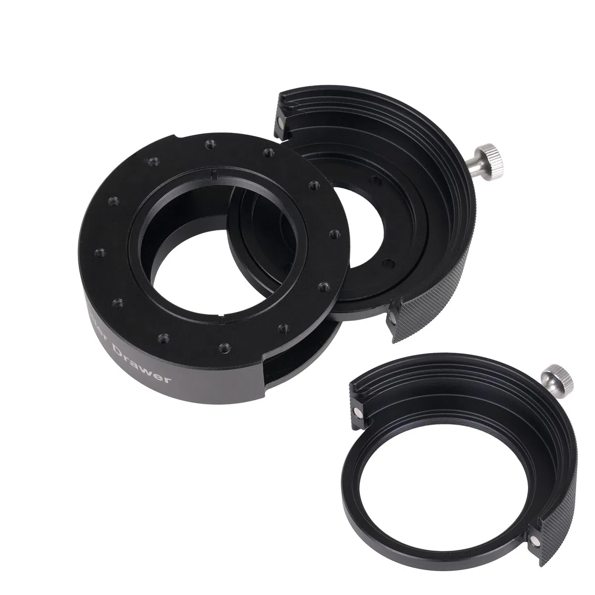 SVBONY SV226P M42-M48 Filterschublade für OAG-Version, aktualisiert mit zwölf M2,5-Innengewinde, Fotofilter-Schublade, doppelter magnetischer Filterhalter für 3,2 cm und 5,1 cm Filter, für Deep Sky