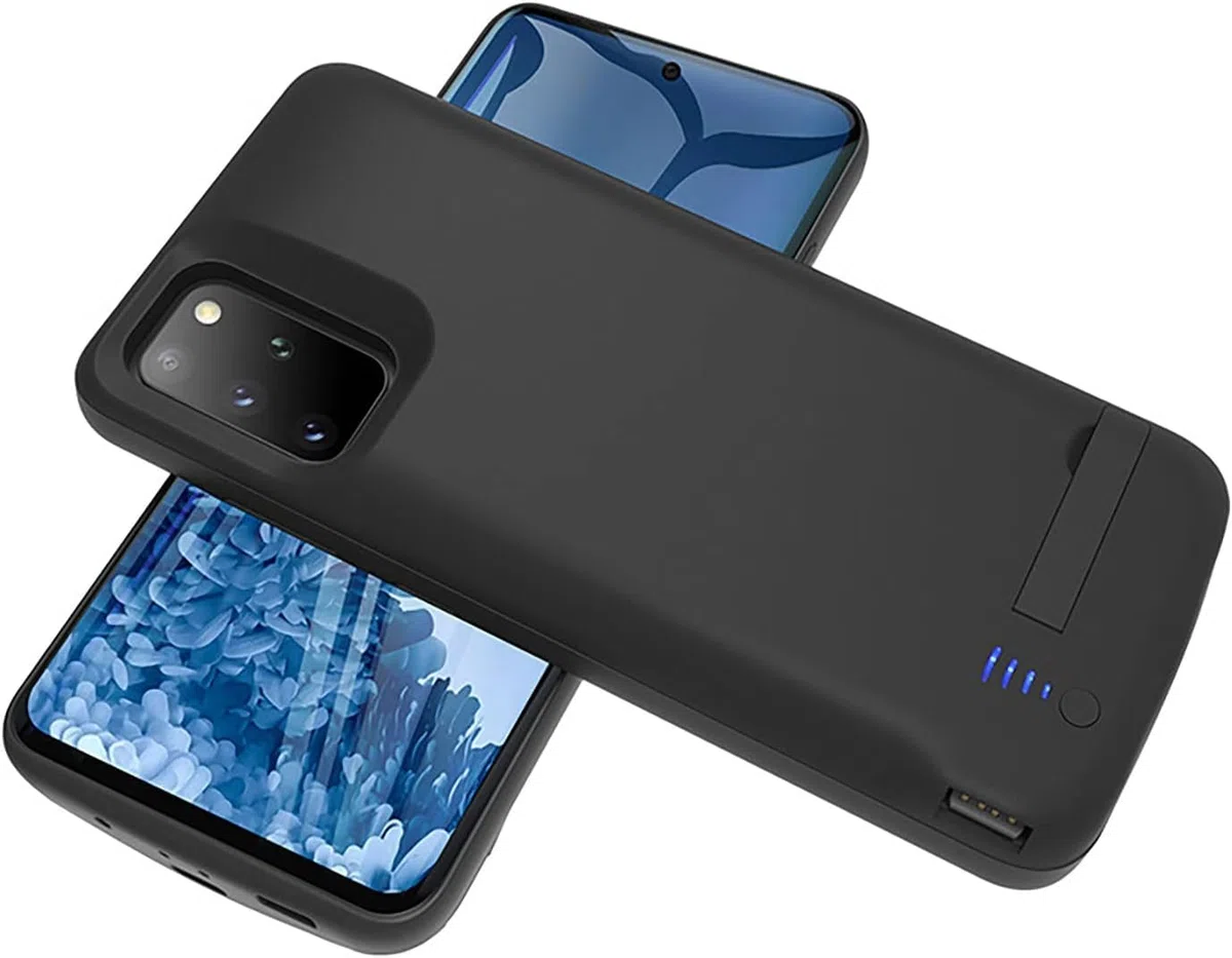 ELLENNE Cover mit Akku für Samsung S20 Ultra 5G 6,9 Zoll Slim 6000 mAh | Schutzhülle mit integriertem Akku, kompatibel mit Samsung S20 Ultra 5G 6,9 Zoll (16,9 cm), Slim 6000 mAh