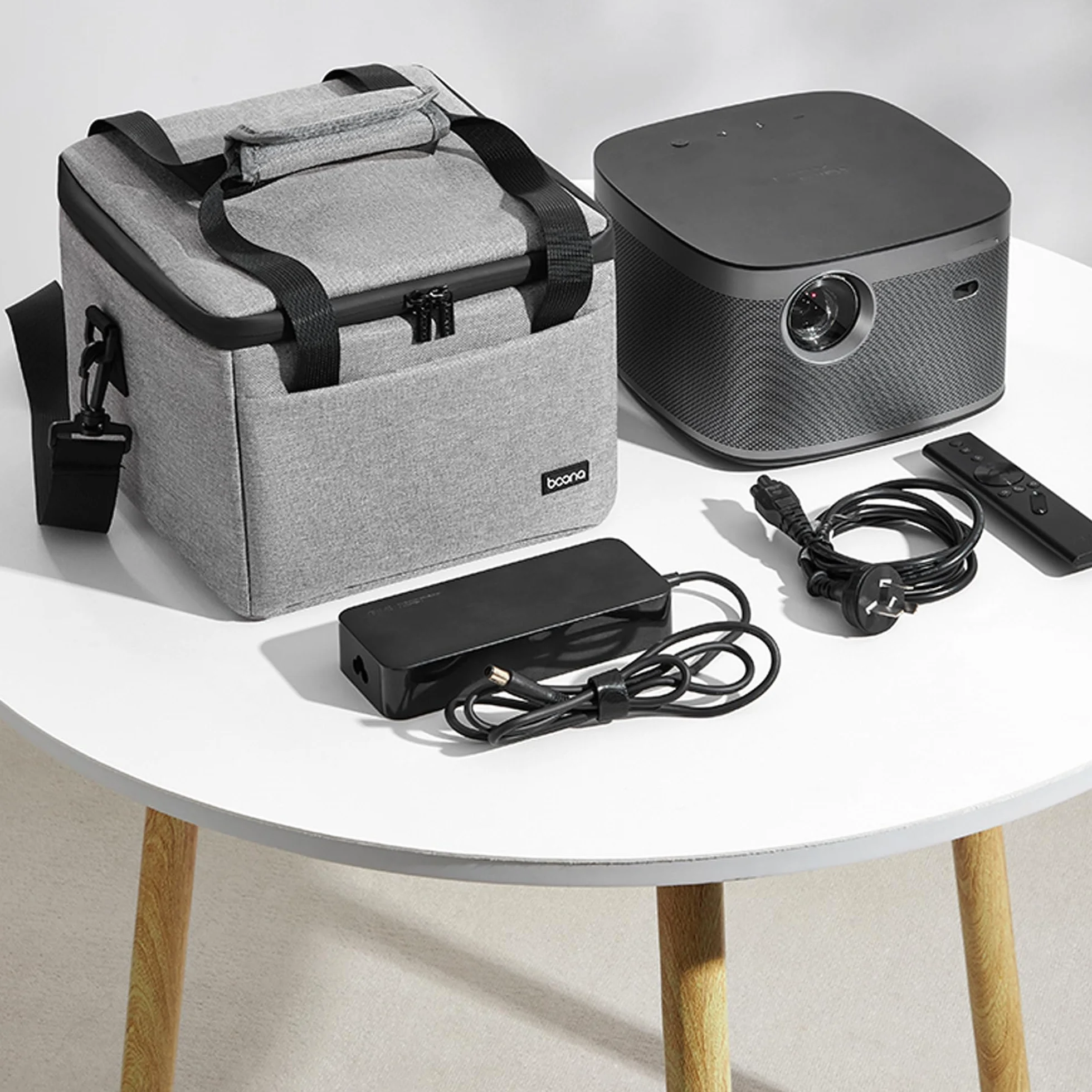 Tragetasche für XGIMI Horizon Pro 4K-Projektor, kompatibel mit XGIMI Horizon 1080p FHD-Projektor, Reisetasche mit Schultergurten (grau)