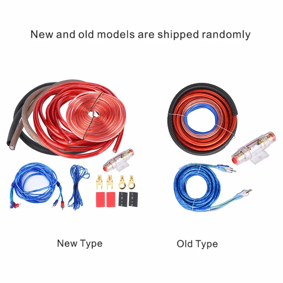 KSTE Subwoofer Cable, Car Subwoofer Wire Kit, 4 Guage 2800W Car Audio Verstärker Lautsprecher Installation Wire Cable Kit Fuse Anzug