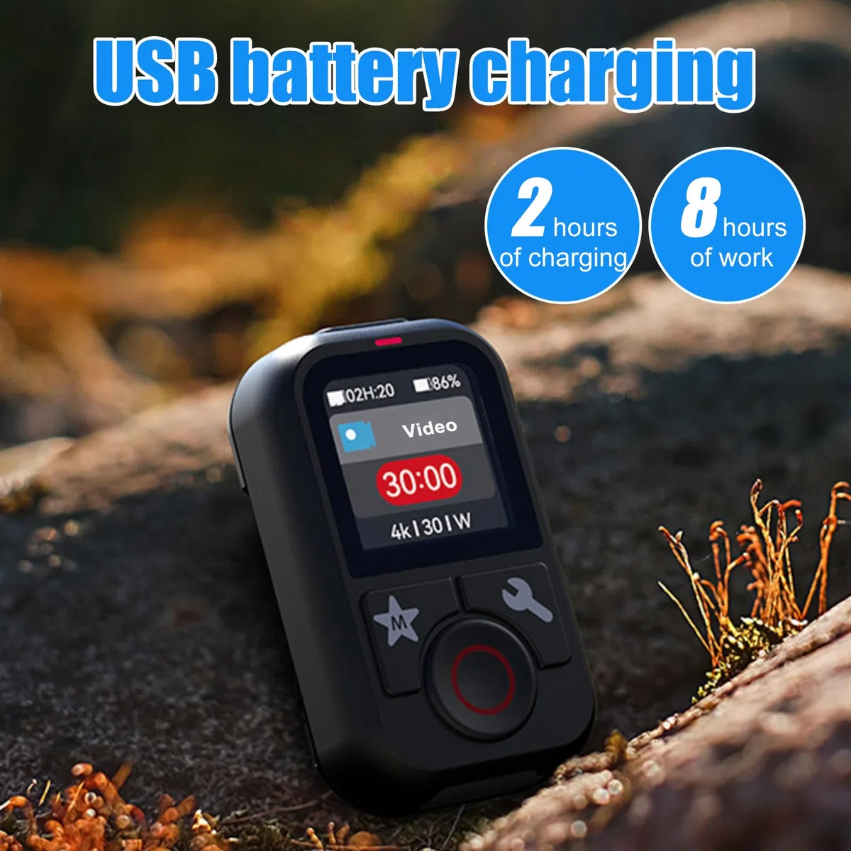 OBEST Remote Control für GoPro, Action Kamera Zubehör, Kompatibel mit der kabellosen Bluetooth-Fernbedienung mit Color Display, Smart Wireless Controller Kompatibel mit Go Pro 13 12 11 10 9 8 Max