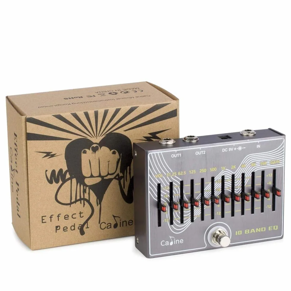 Caline CP-81 »10-Band Graphic EQ« Equalizer | Boden-Effektgerät