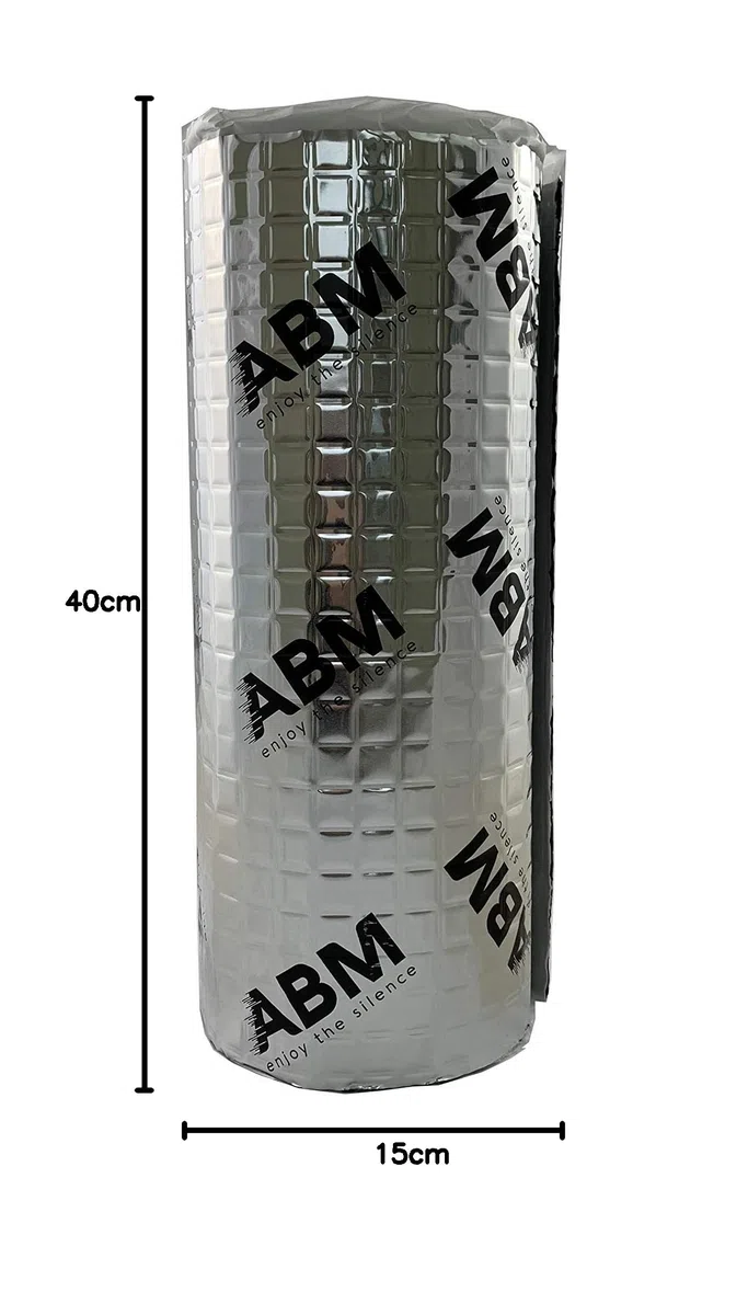 ABM 2 qm ALUBUTYL Globaler Produzent Dämmmatte selbstklebend Anti Dröhn Matte 40 cm x 5 Meter