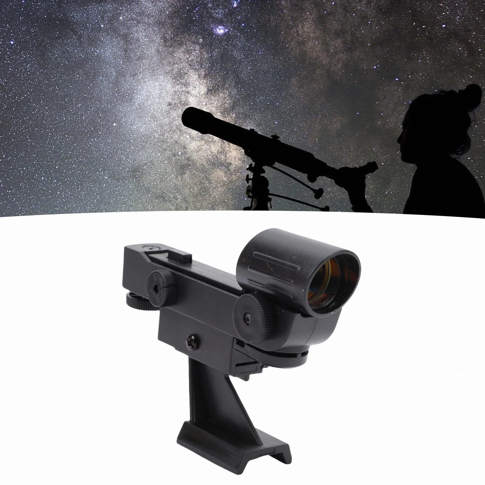 Bewinner Red Dot Finderscope, Astronomischer Teleskopsternzeiger Sucher Suchfinder -Finder Umfang, Kompatibel für 80EQ SE SLT Astronomische Teleskope