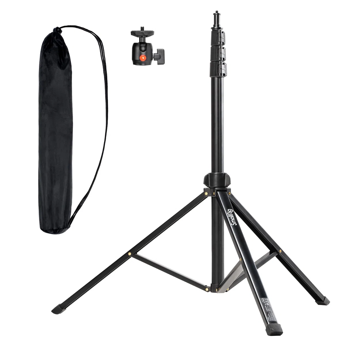 SMALLRIG 78.7" / 200cm Light Stand, Tragbare Fotografie-Stativ, Ideal für Reflektoren Softboxen Studio-Leuchten Regenschirme Ringlicht, Max Last 4kg, Gefaltet Größe 56cm, RA-S200-4379