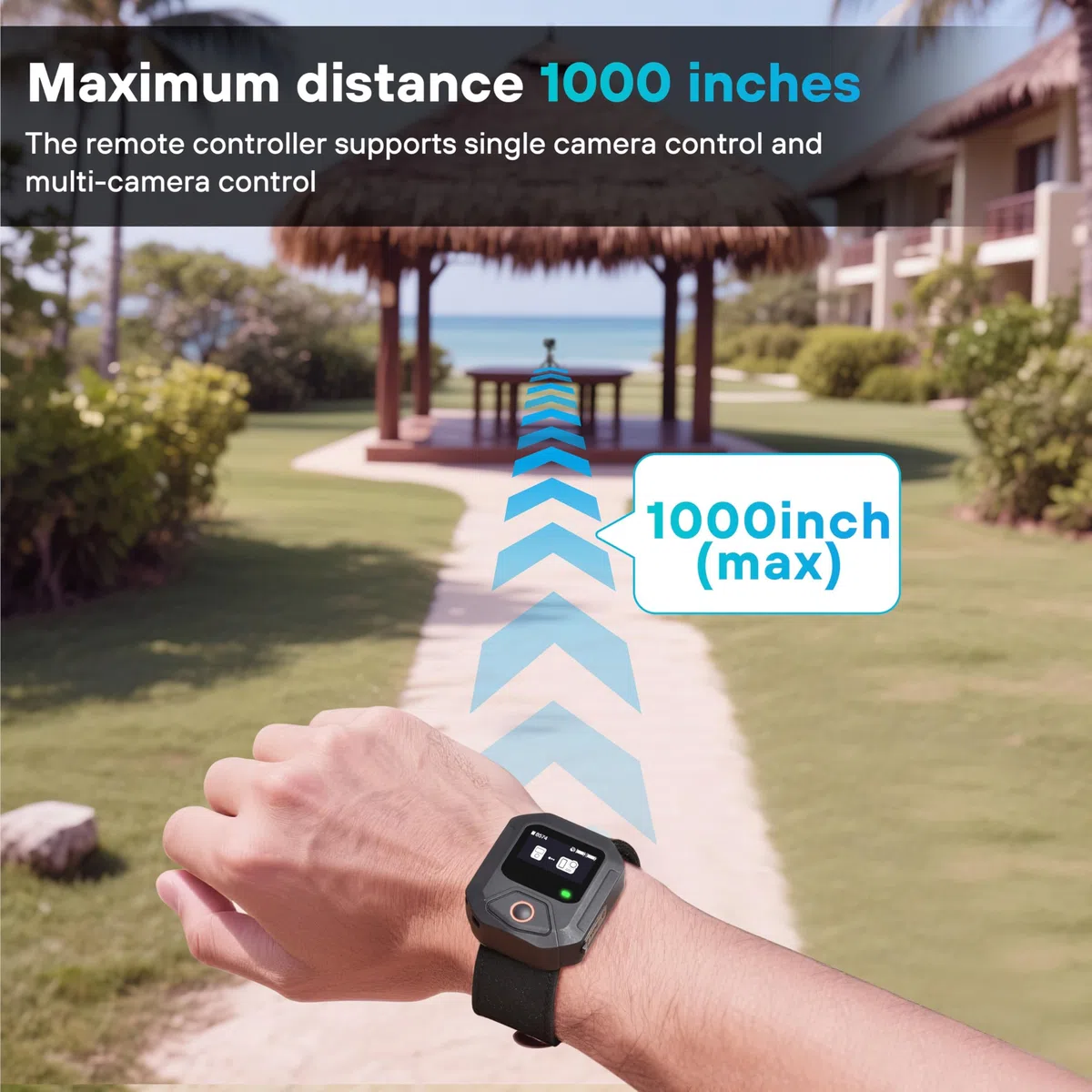 Treeboy Bluetooth GPS Remote Control for DJI Action 6/5 Pro/ 4-25M Range Smart Action Accessories