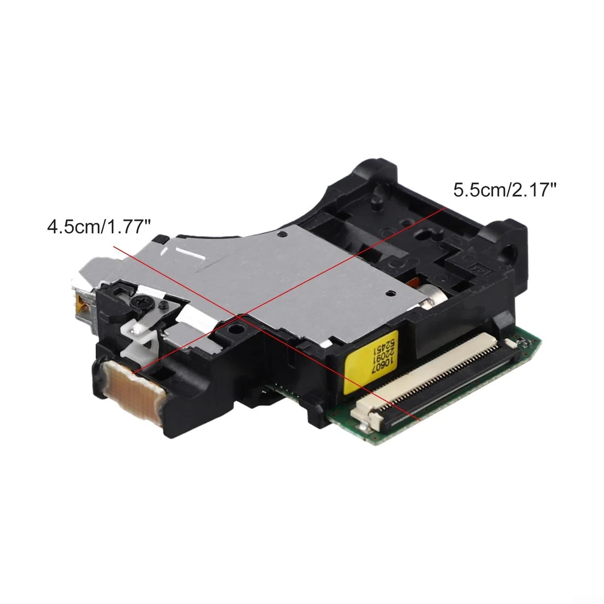 Optisches Laufwerk KES-497A für PS5 Konsole, Optical Pickup Lens Ersatzteil aus Kunststoff und Metall, Schwarz