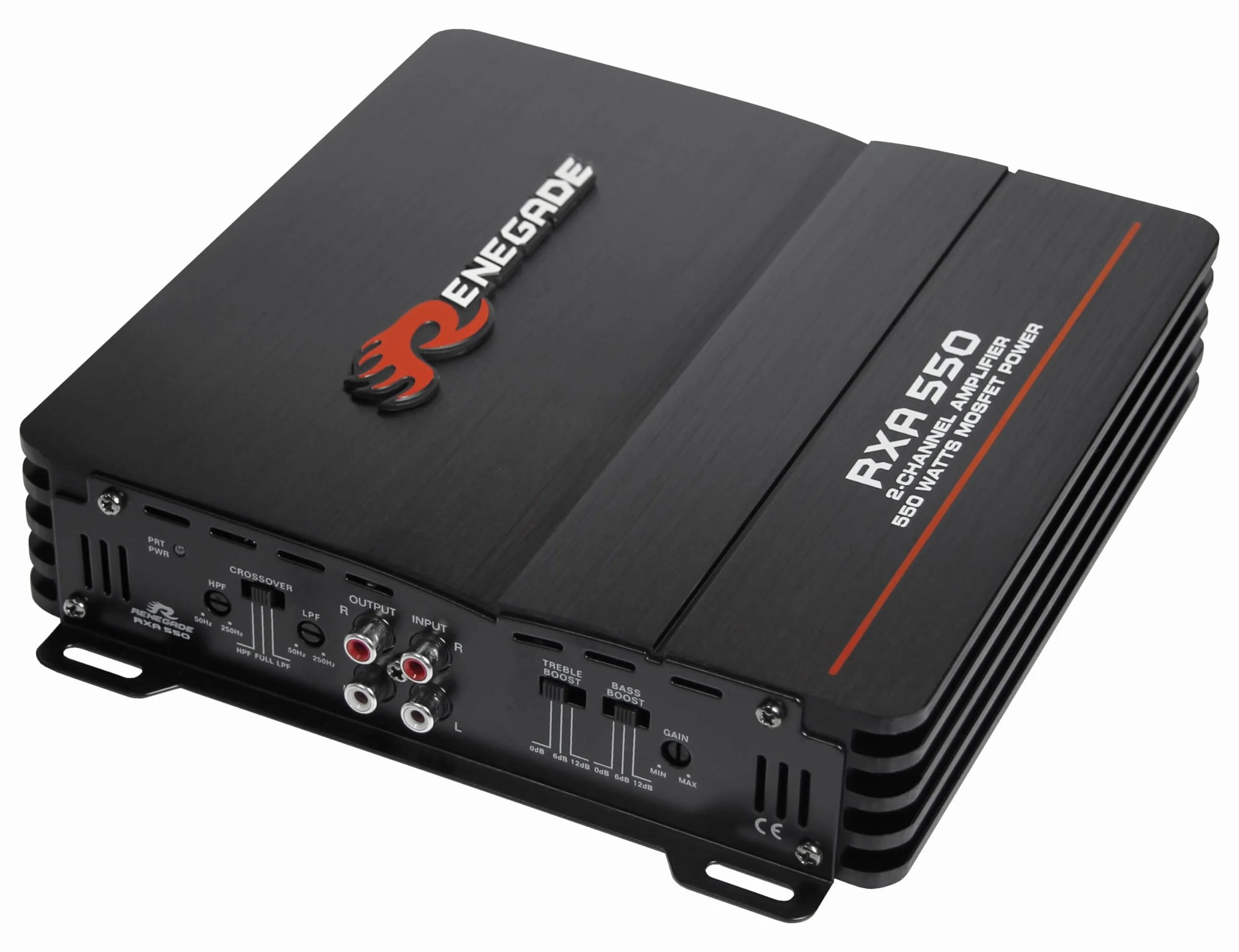 Renegade RXA550-2 Kanal ClassA/B Car-Audio Verstärker | 550 Watt | brückbar und 2 Ω Stabilität