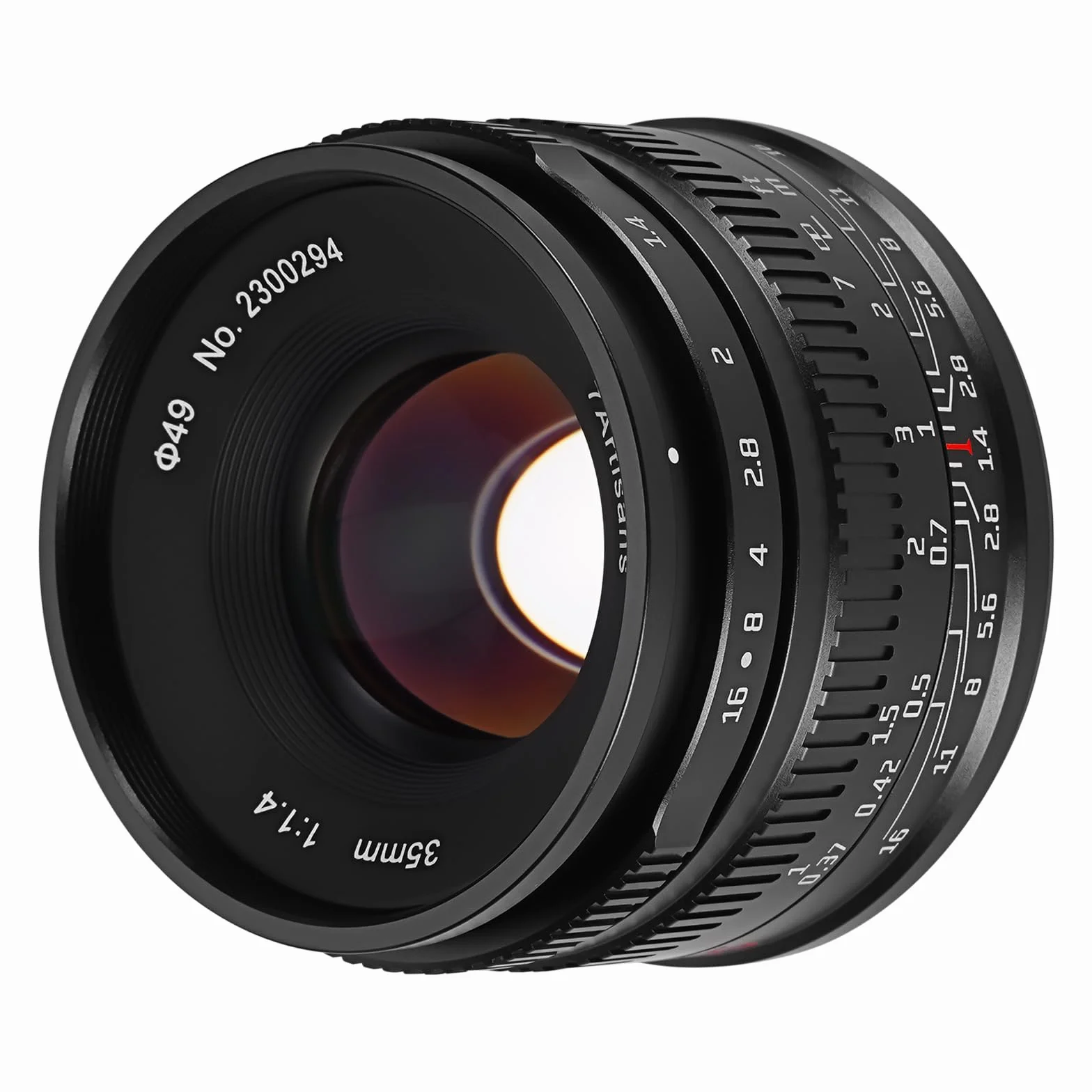 7artisans F1.4 Mark II APS-C Fixed Focus Objektiv mit 35 mm großer Blende für Sony E Mount spiegellose Kameras A6500 A6300 A6100 A6000 A5100 A5000 A9 NEX3N NEX5 NEX5T NEX5R NEX67