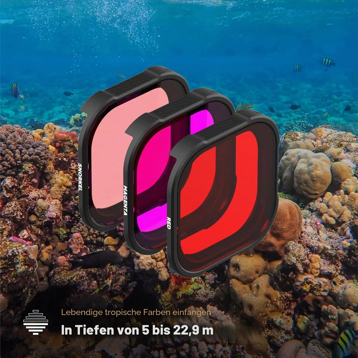 PolarPro - DiveMaster - für Hero 9/10/11 Schwarz - Schutzgehäuse - Schnell und sicher - Fangen Sie leuchtende Farben in blauen, grünen und flachen Gewässern EIN - Tauchen