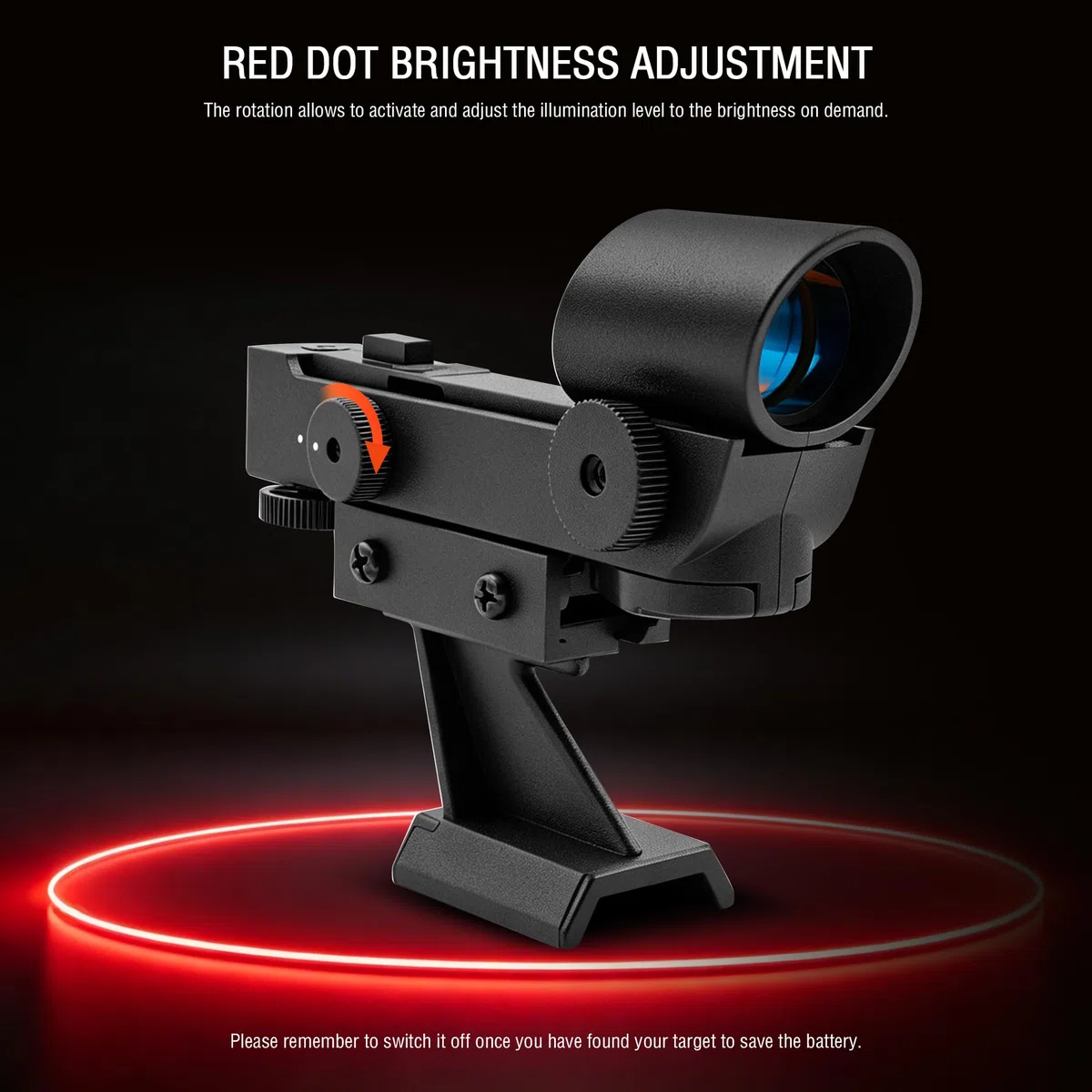Red Dot Finderscope - Sternzeiger Sucher Astronomisches Teleskop Zubehör mit Einschubhalterung