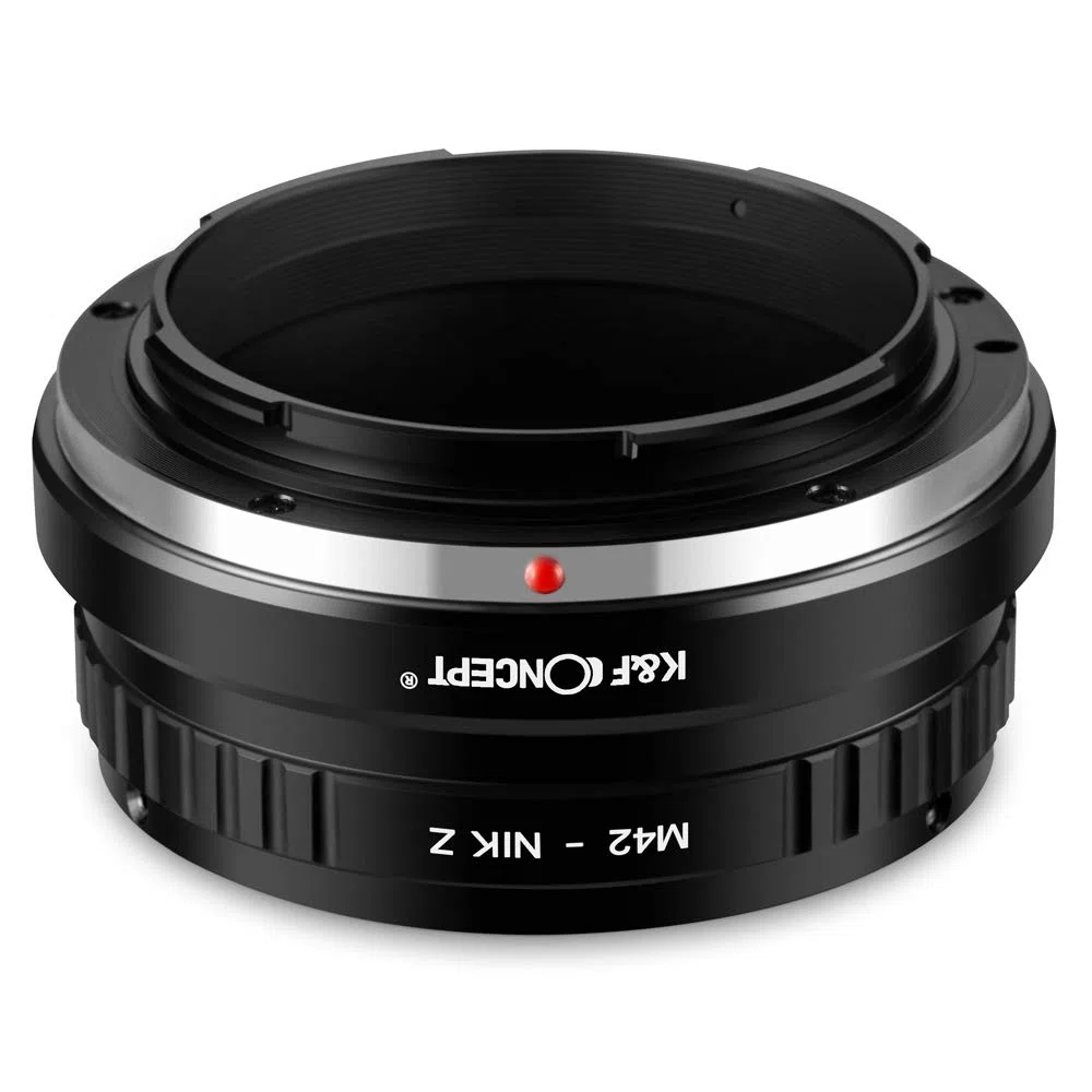 K&F CONCEPT M42-NIK Z Bajonettadapter Objektiv Ring für M42 Objektiv auf Nikon Z 7 und Nikon Z 6 Spiegellose Vollformatkamera